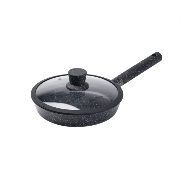 Сковорода Haus Roland алюмінієва 25 см із кришкою