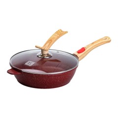 Сковорода універсальна MGC алюмінієва 26 см зі знімною ручкою, червоний Сковорода універсальна MGC алюмінієва 26 см зі знімною ручкою, червоний