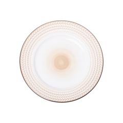 Тарілка десертна керамічна 20,5 см у стилі ретро, білий