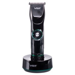 Машинка для стрижки VGR V-256 акумуляторна з насадками, чорний