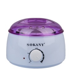 Воскоплав баночный SOKANY SK-117 с терморегулятором для воска в банках таблетках и гранулах 500 мл, белый.