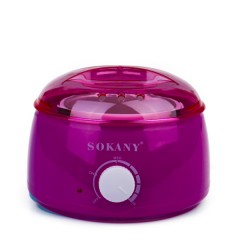 Воскоплав банок SOKANY SK-117 с терморегулятором для воска в банках таблетках и гранулах 500 мл, пурпурный