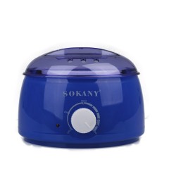 Воскоплав банок SOKANY SK-117 с терморегулятором для воска в банках таблетках и гранулах 500 мл, синий