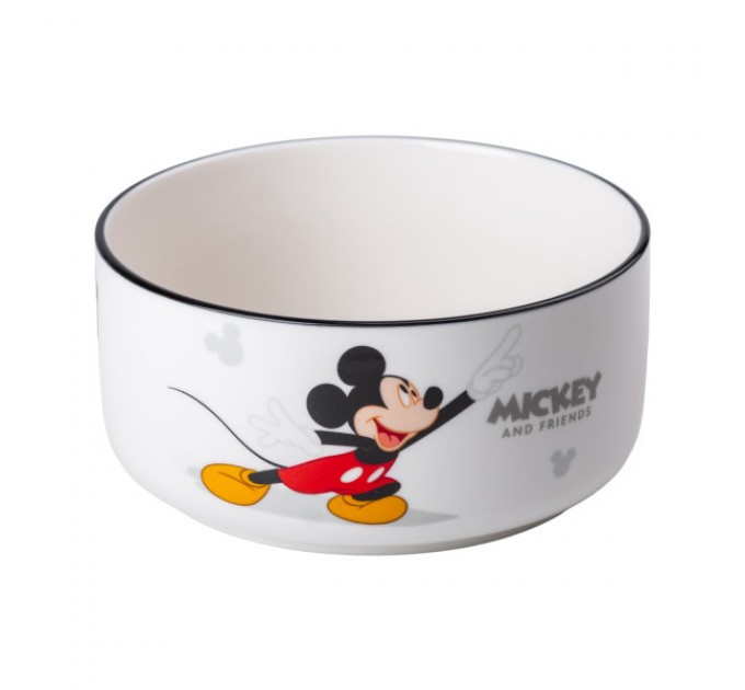Дитяча миска для лапші Mickey порцелянова 850 мл, білий