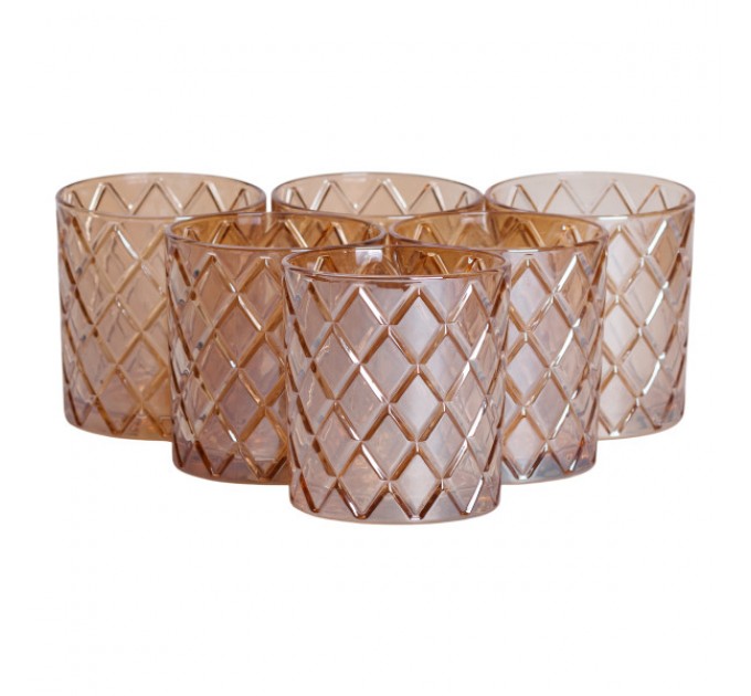 Набор стаканов для виски 6 штук по 320 мл из толстого стекла.