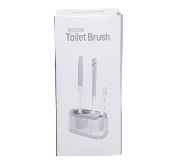 Набір аксесуарів для туалету з підставкою, темно-сірий