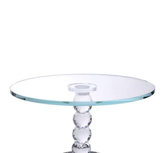 Тортівниця на ніжці Crystal скляна 19 см