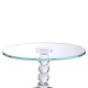 Тортівниця на ніжці Crystal скляна 19 см