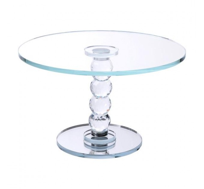 Тортівниця на ніжці Crystal скляна 19 см
