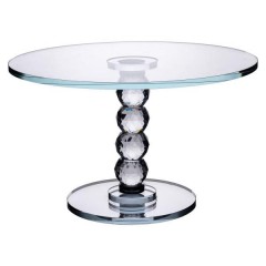 Тортівниця на ніжці Crystal скляна 19 см