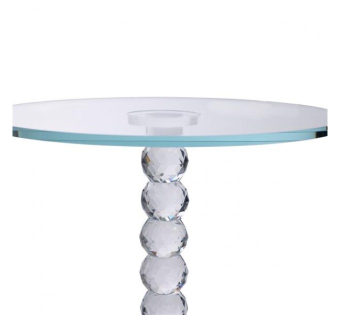 Тортівниця на ніжці Crystal скляна 25 см