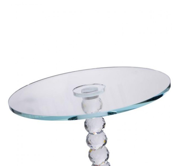 Тортівниця на ніжці Crystal скляна 25 см