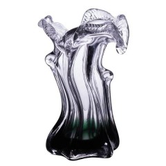 Ваза ручної роботи Murano скляна 15.5 см, зелений