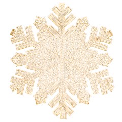 Килимок для сервірування столу Snowflake 38 см, золото