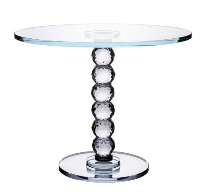 Тортівниця на ніжці Crystal скляна 25 см