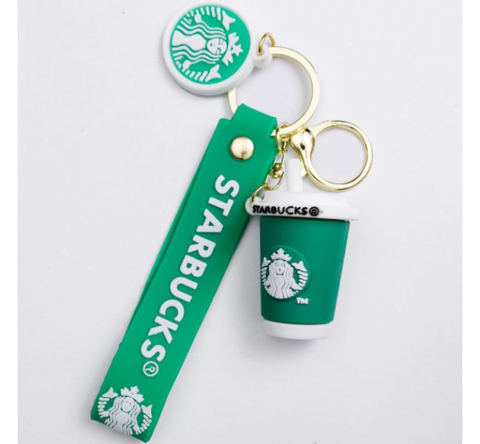 Брелок для ключів Старбакс 3,5*4,5 см, зелений Брелок для ключів Старбакс 3,5*4,5 см, зелений
