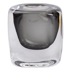 Ваза для квітів скляна в стилі Мінімалізм 11 см, сірий