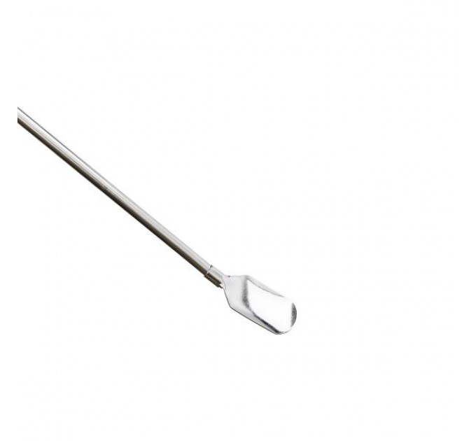 Набор многоразовых соломинок-ложек 6 штук из нержавеющей стали, хром