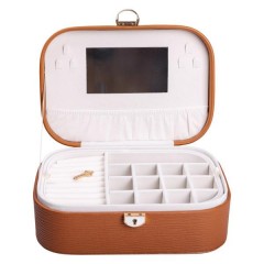 Ящик-органайзер для украшений с замком 26х18х9,5 см, терракот