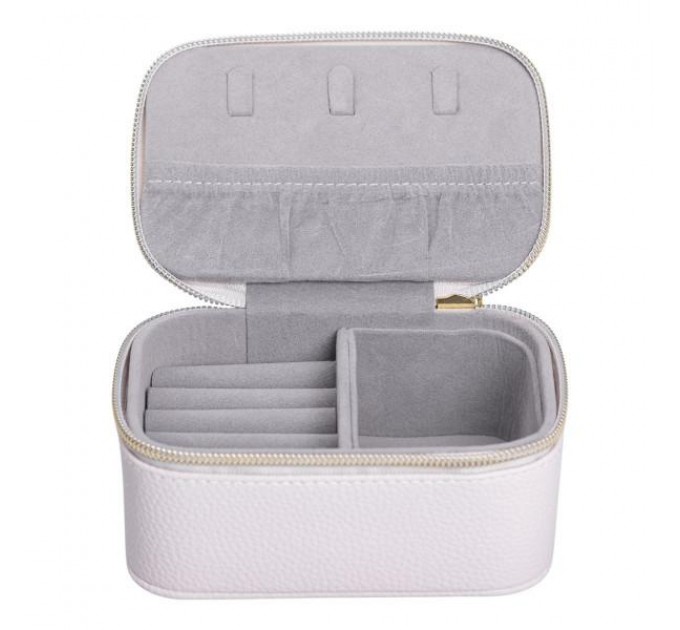 Скринька для прикрас на блискавці 13х9х6 см, бежевий