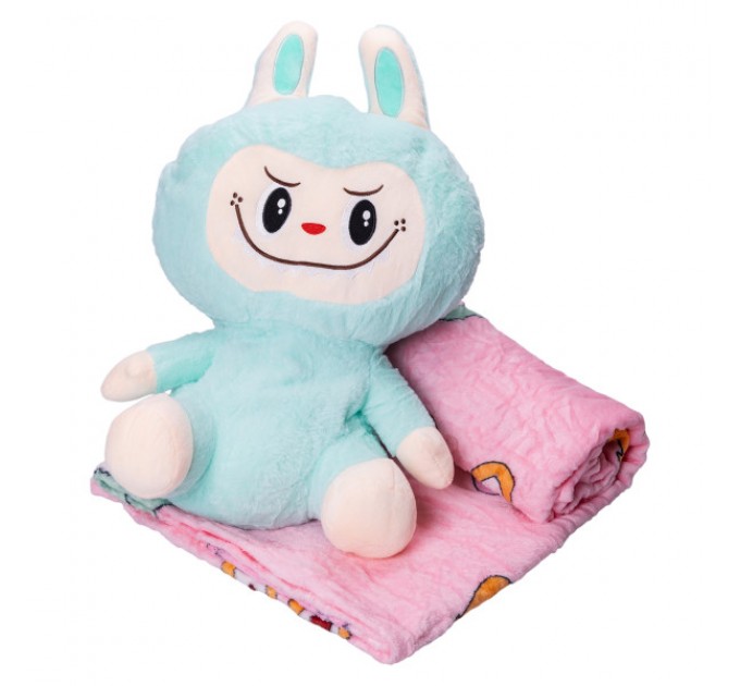 Labubu большая мягкая игрушка-сюрприз, мятный