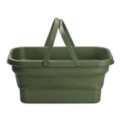 Кошик для пікніка зі столиком розкладний 44х26х23 см, зелений