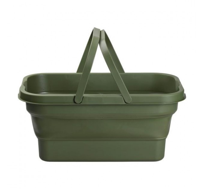 Кошик для пікніка зі столиком розкладний 44х26х23 см, зелений Кошик для пікніка зі столиком розкладний 44х26х23 см, зелений