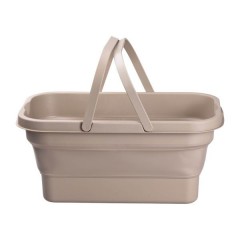 Кошик для пікніка зі столиком розкладний 44х26х23 см, бежевий