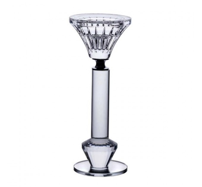 Підсвічник скляний Crystal lotus декоративний 17.3 см