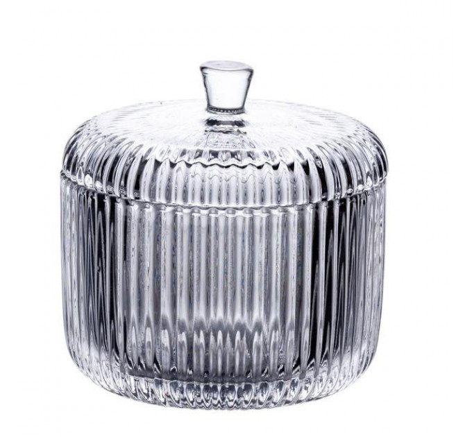 Конфета стеклянная винтажная со стеклянной крышкой Конфета стеклянная винтажная со стеклянной крышкой