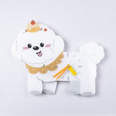 Годинник настінний "Маленький друг" 42*32*5 см, білий