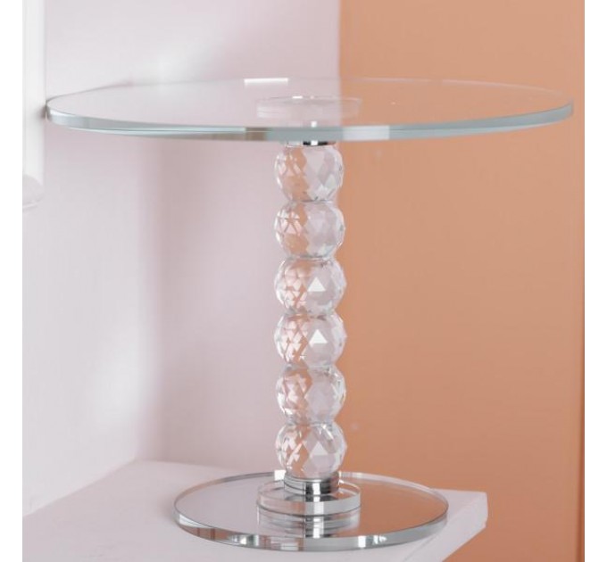 Тортівниця на ніжці Crystal скляна 25 см