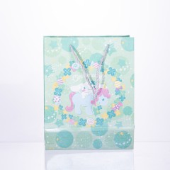 Подарунковий пакет Cinnamoroll 19*9.5*24.5 см 12 штук в упаковці, м'ятний