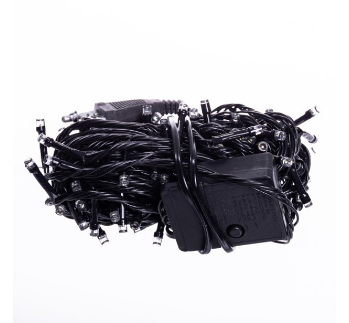 Гірлянда Нитка 120 LED 10 м чорна, білий