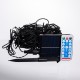 Гирлянда Нить уличная 300 LED 30 м на солнечной батарее черная, желтая