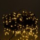 Гирлянда Нить уличная 300 LED 30 м на солнечной батарее черная, желтая
