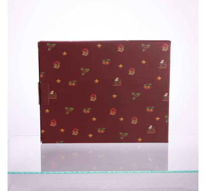 Блюдо для закусок Christmas порцелянове фігурне 29*24*2 см