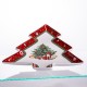 Блюдо для закусок Christmas порцелянове фігурне 29*24*2 см