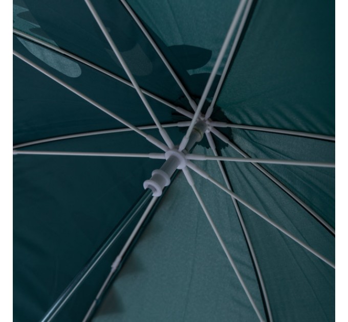 Дитяча парасоля-тростина механічна з 3D-хвостом складна 89 см, зелений