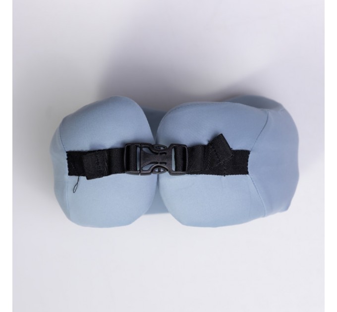 Подушка для шиї U-подібна з кейсом для зберігання, блакитний