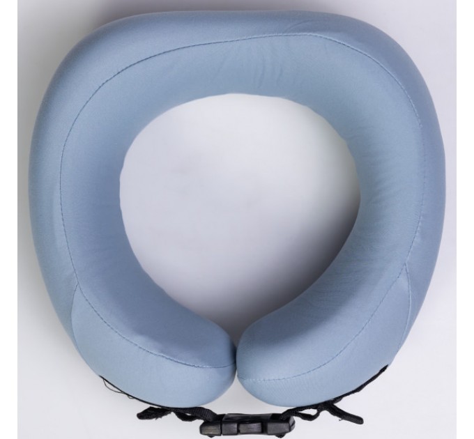 Подушка для шиї U-подібна з кейсом для зберігання, блакитний