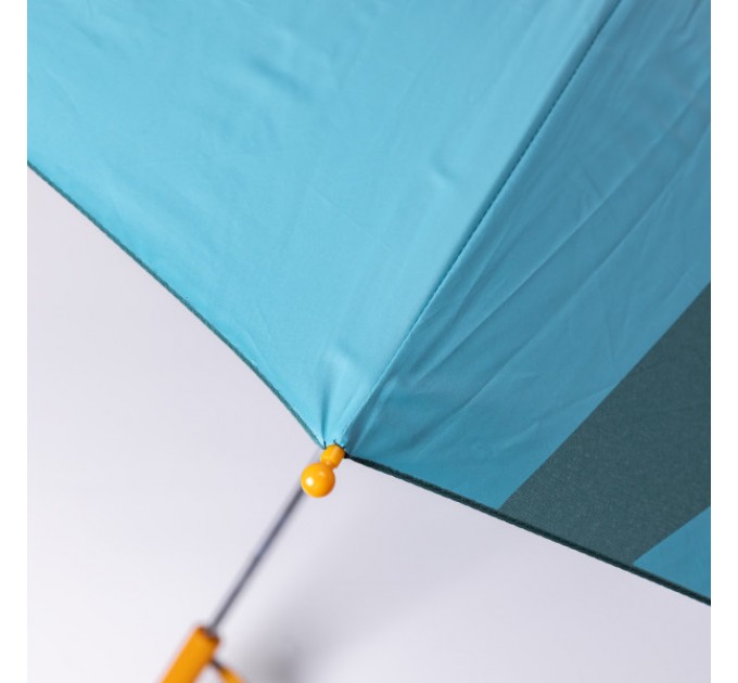 Дитяча парасоля-тростина механічна з 3D-хвостом складна 89 см, зелений