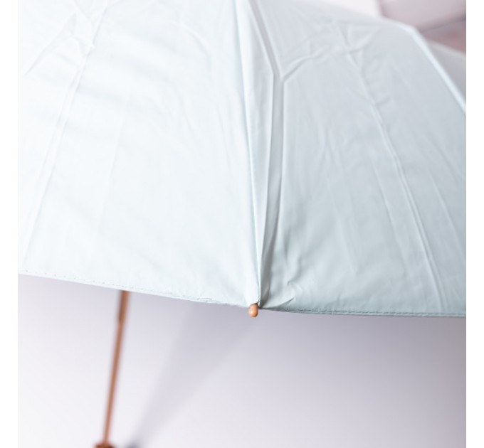 Парасоля механічна складна 99 см з квітковим принтом, блакитний