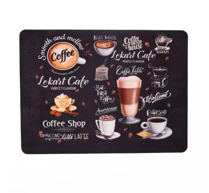 Килимок для сушки посуду антиковзкий 37,5*13 см, чорний