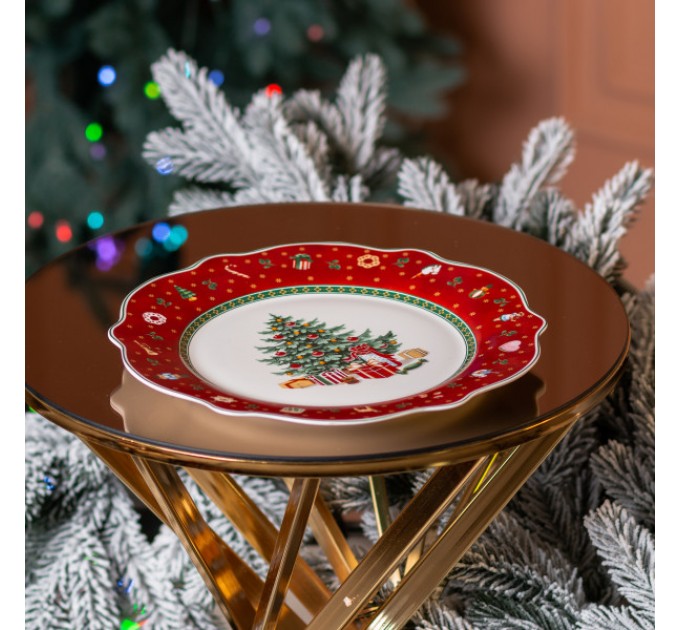 Тарілка сервірувальна Christmas порцелянова 26,5 см