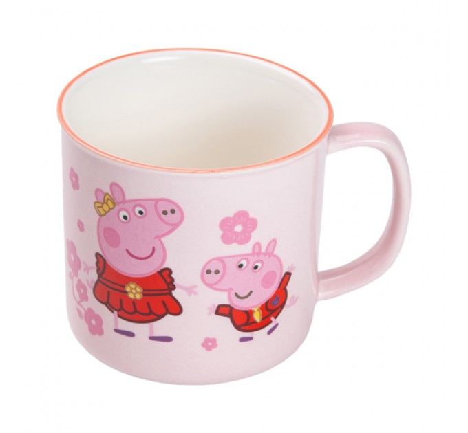 Чашка керамическая Peppa Pig 400 мл розовый