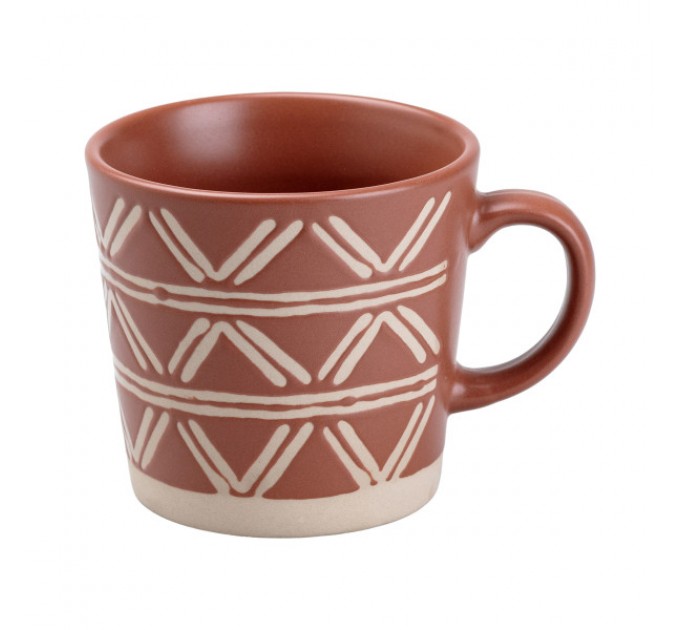 Чашка керамічна у скандинавському стилі 350 мл, теракотовий