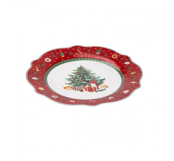 Тарілка сервірувальна Christmas порцелянова 26,5 см