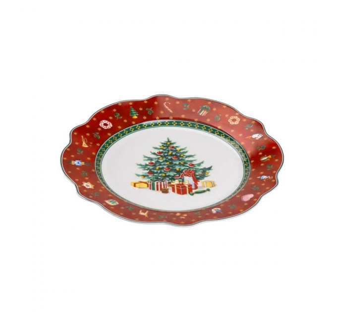 Тарілка десертна Christmas порцелянова 21 см