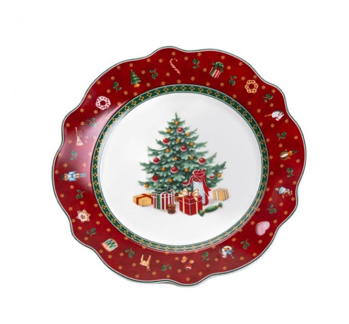 Тарілка десертна Christmas порцелянова 21 см